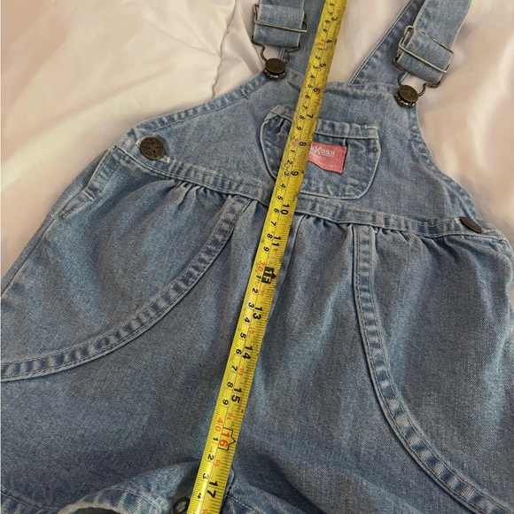 Vintage OshKosh shortalls with pink label 18M - Picture 3 of 5